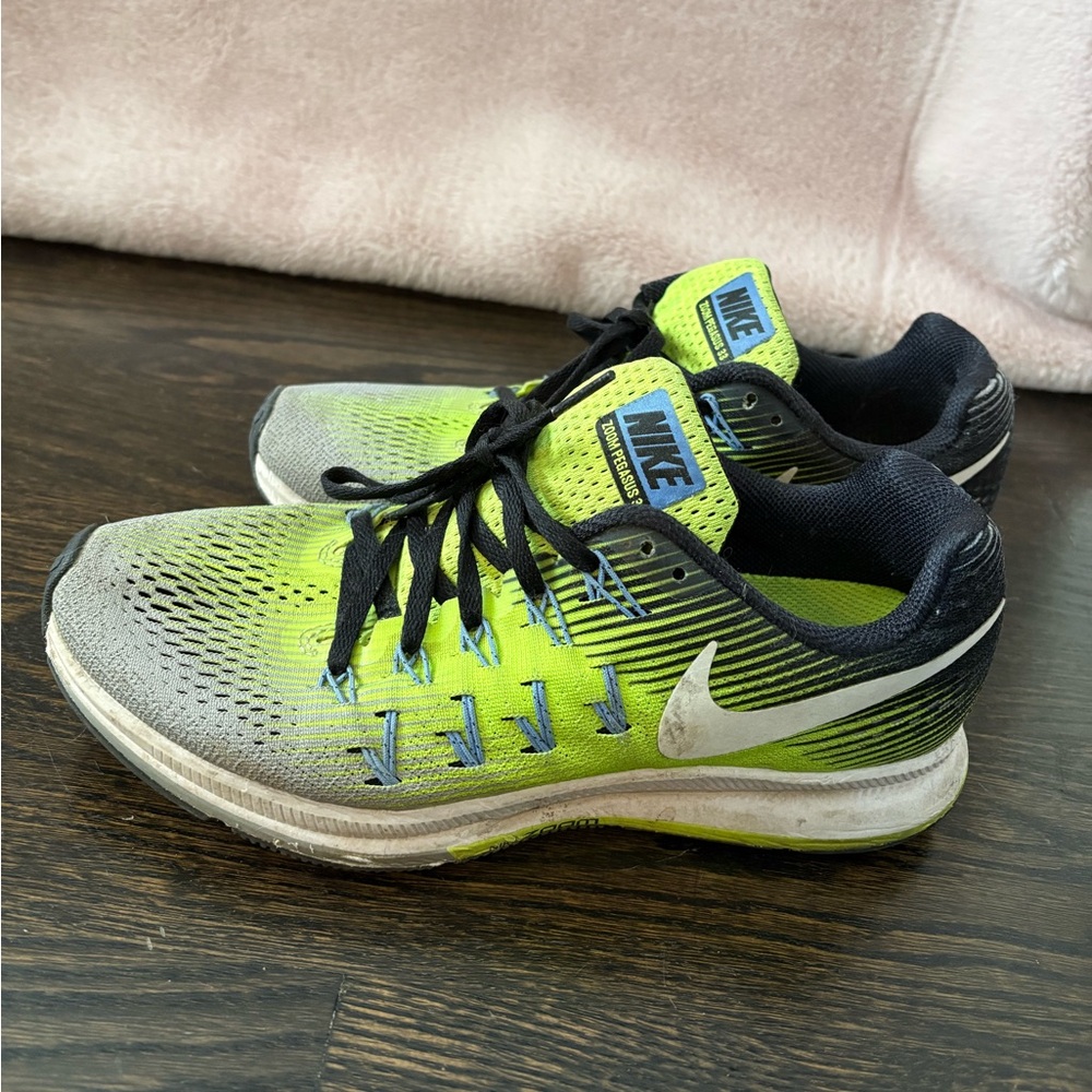 Nike women’s Sneakers - Black, Green, and White